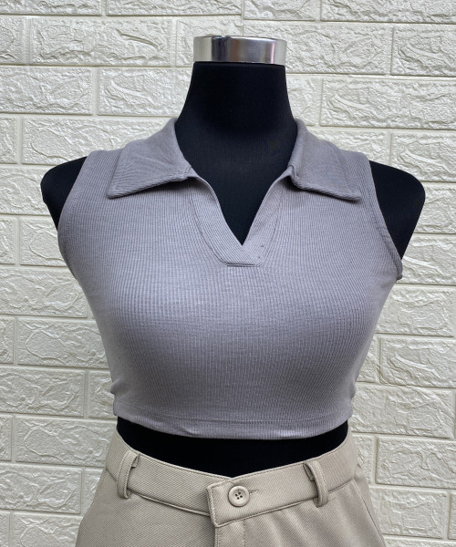 Grey Tank Top For Women