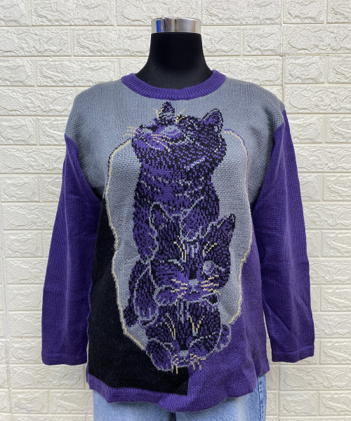 Light purple knitted pullover