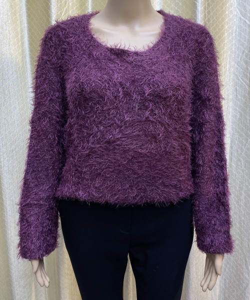 Purple Fur Pullover