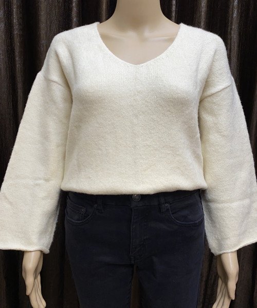 V Neck Knitted Pullover