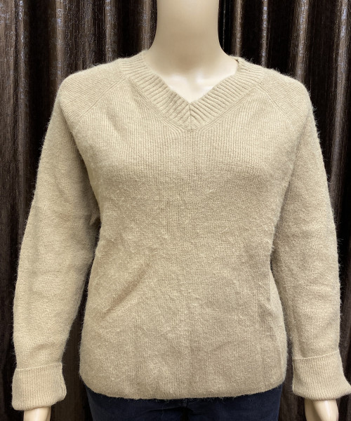 Light Brown Winter Knit Pullover