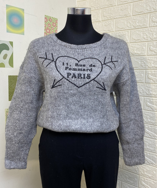Grey and Black Pullover