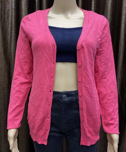 Pink Knit Cardigan