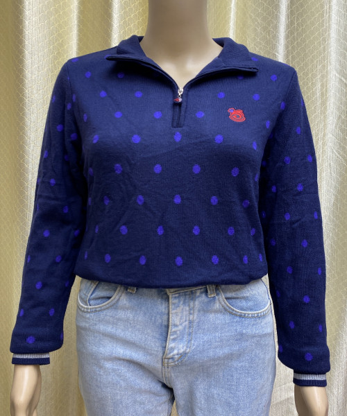 Navy Blue Pre Winter Knitted Top