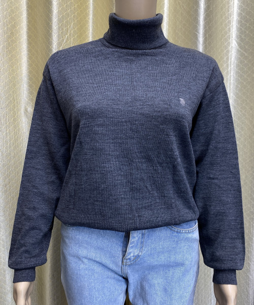 Grey High Neck Pre Winter Knit Top