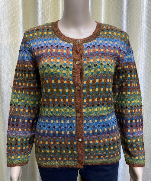 Multi Colour Winter Knitted Cardigan