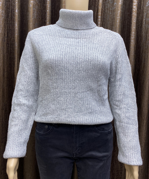 High Neck Grey Pullover