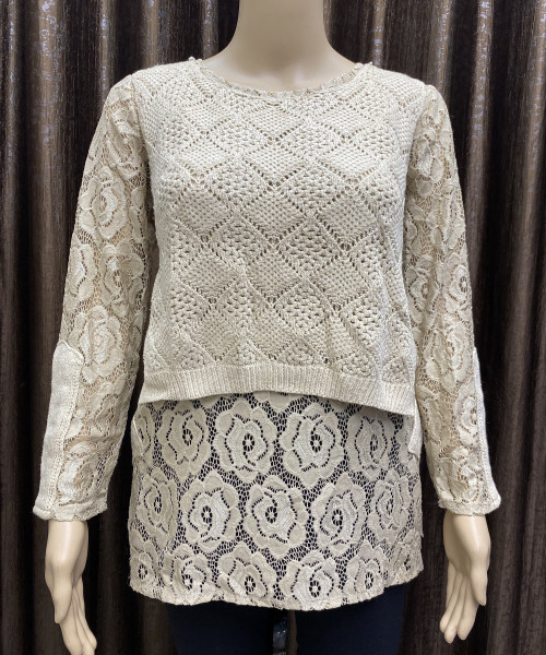 Sand Brown Knitted Top