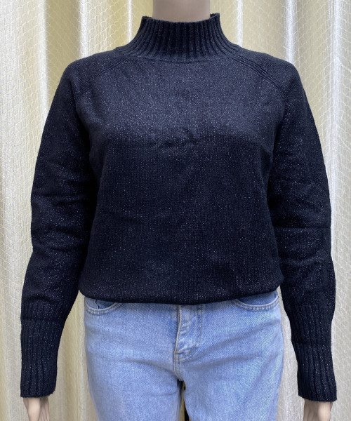 Black Turtle Neck Pre Winter Knitted  Pullover