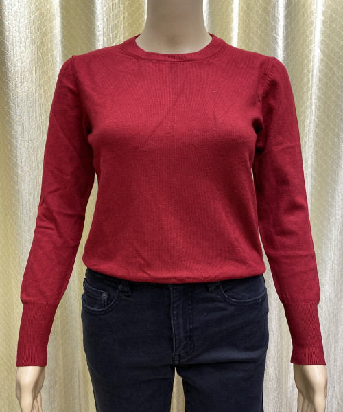 Maroon Knitted Winter  Top