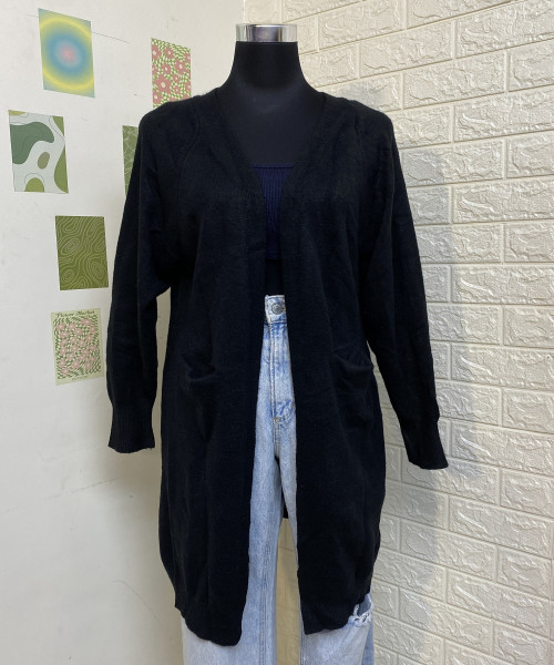Black Winter Knitted  Shrug