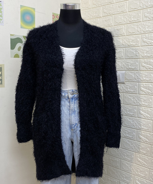 Black Fur Shrug