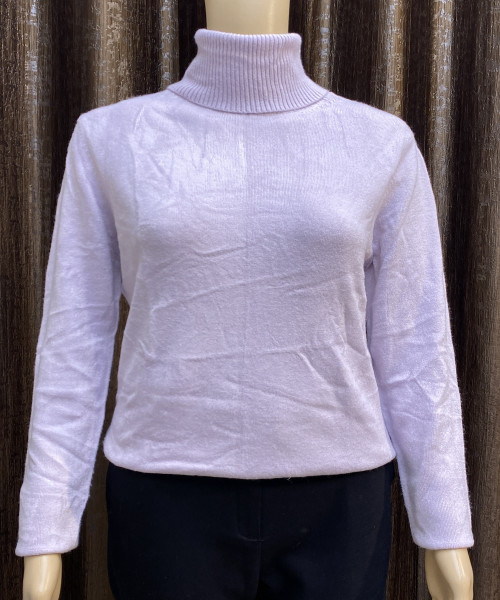 Levender Colour High Neck Top