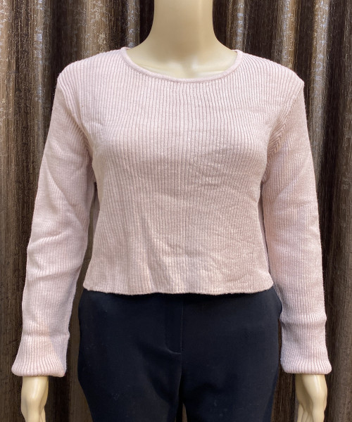 Round  Neck  Knitted  Top