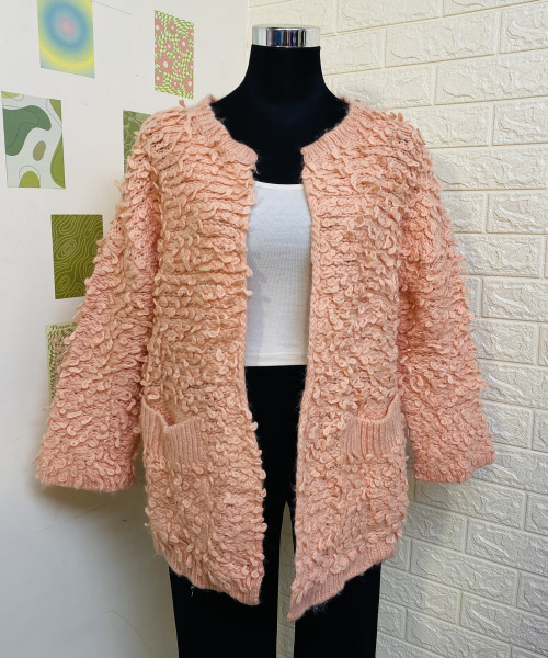 Winter Knit Fur Shrug