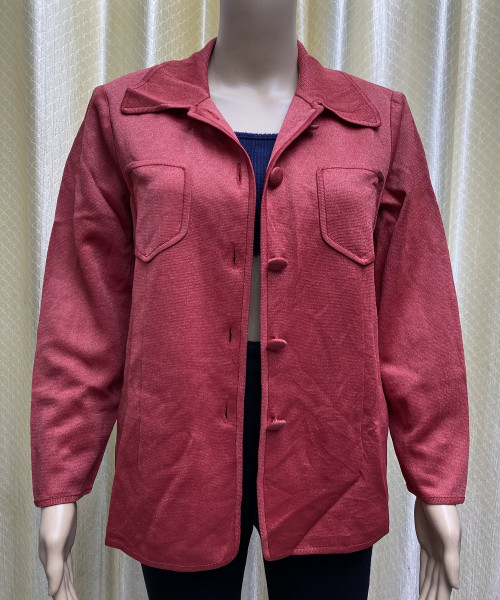 Burn Red Knitted Cardigan