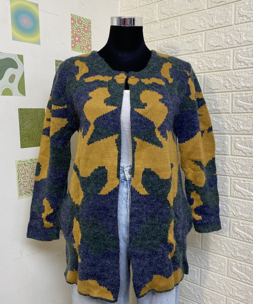 Multi Colour Knitted Shrug