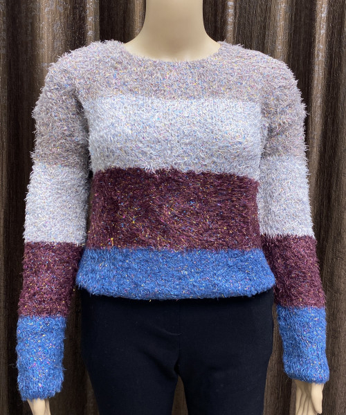 Multi Colour  Fur  Pullover