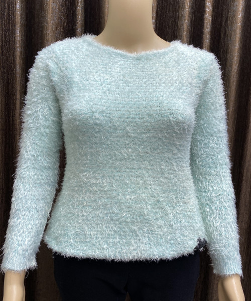 Light Green Fur Top