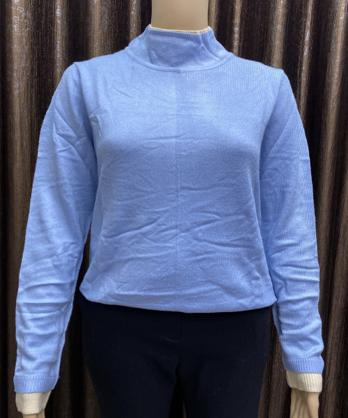 Sky  Blue Pre  Winter  Knitted Top