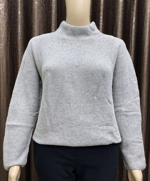 Grey Knitted Pre Winter Top