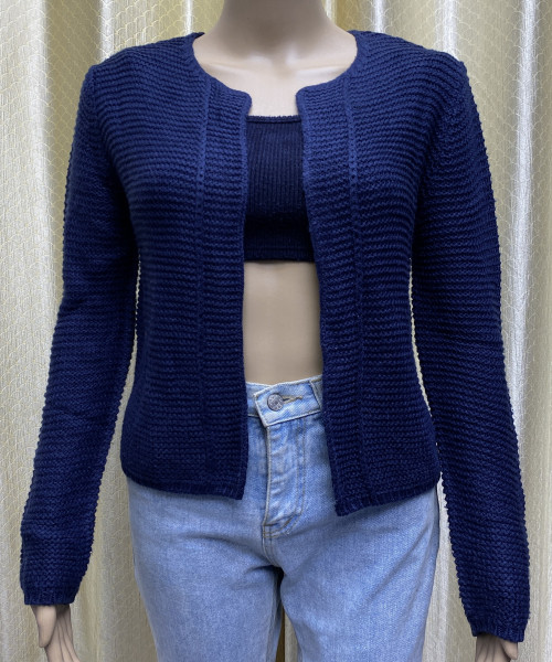 Nevy Blue Knitted Pre Winter Top