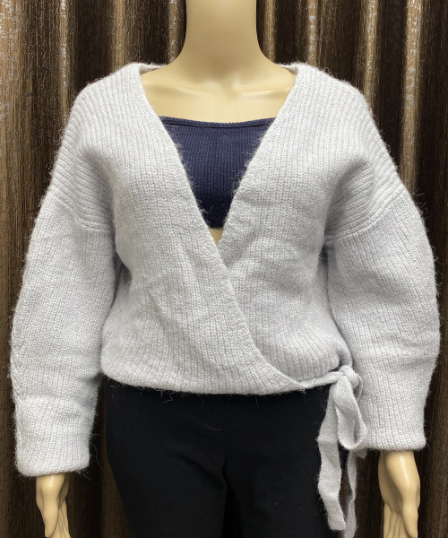 White Knitted Pre Winter Top