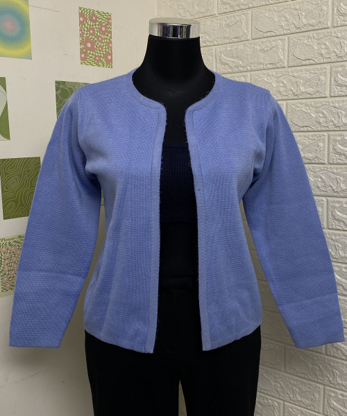 Sky Blue Winter Shrug