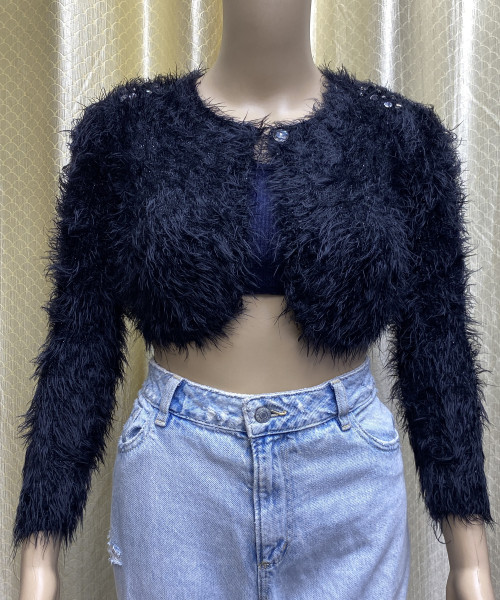 Black Crop Shrug
