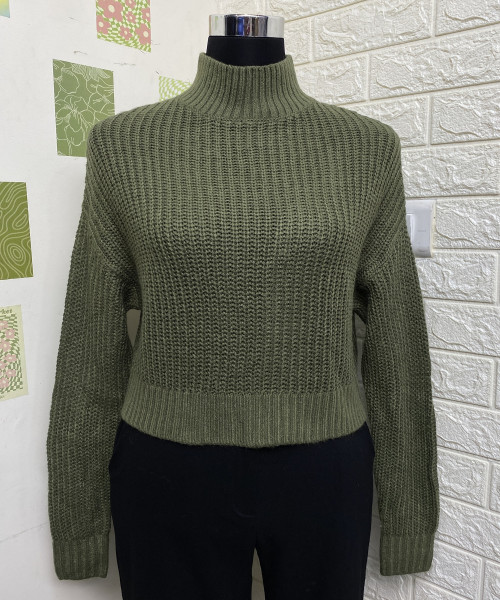 Turtle Neck Knit  Pullover