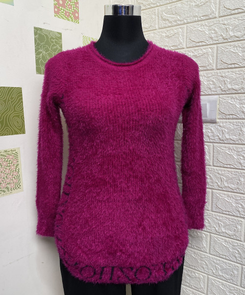 Pink Long Fur Pullover