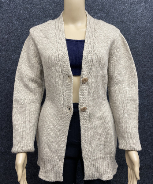 Brown Long Knitted Cardigan