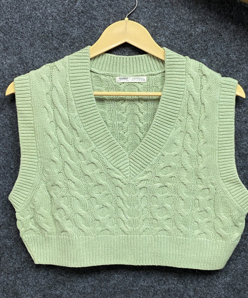 C Green Winter Sweater Vest