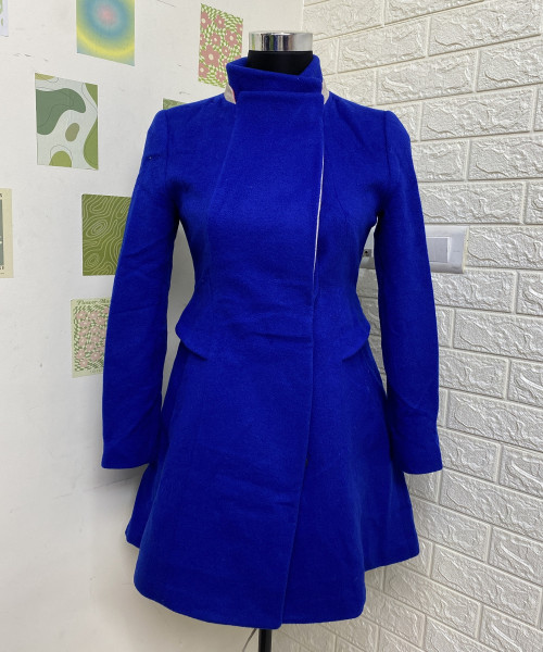 Blue Winter Blazer For Women