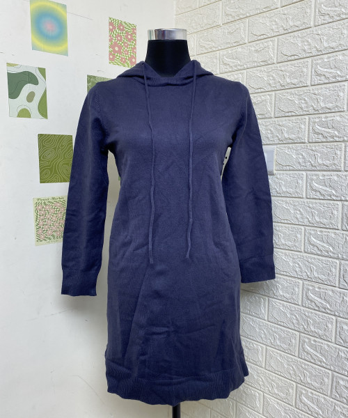 Blue Winter Knitted Dress