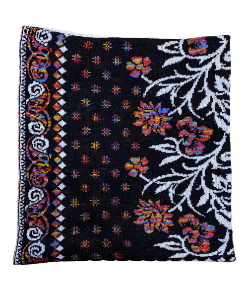 Black Printed Winter Stole