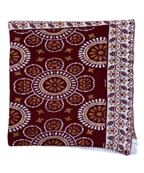 Maroon Winter Stole