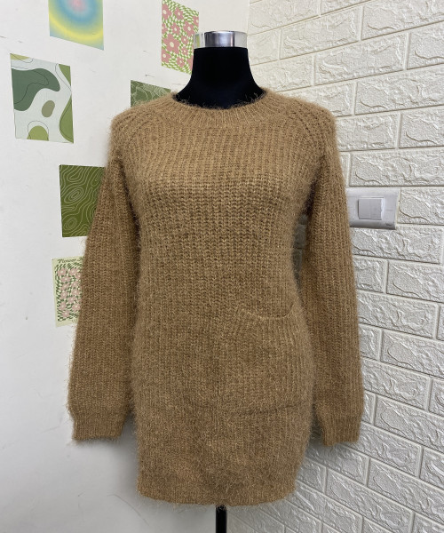 Brown Winter Fur Dress
