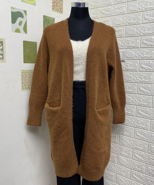 Brown Long Winter Shrug