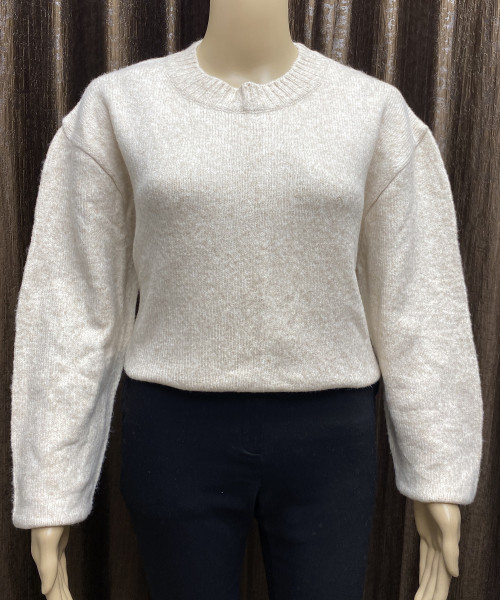 Round Neck Knitted Pullover For Women