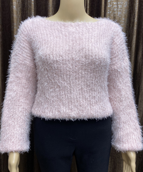 Light Pink Winter Fur  Pullover