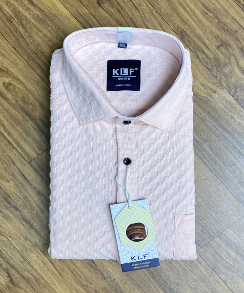 Light Pink  Popcorn Full  Self Shirt
