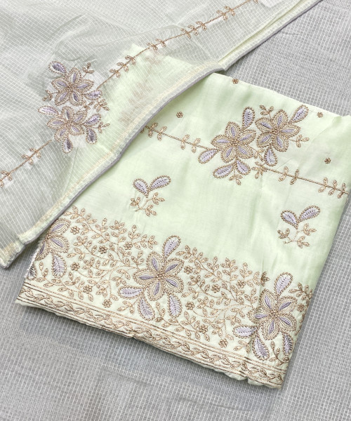 Unstitched Cotton Suit For Womens