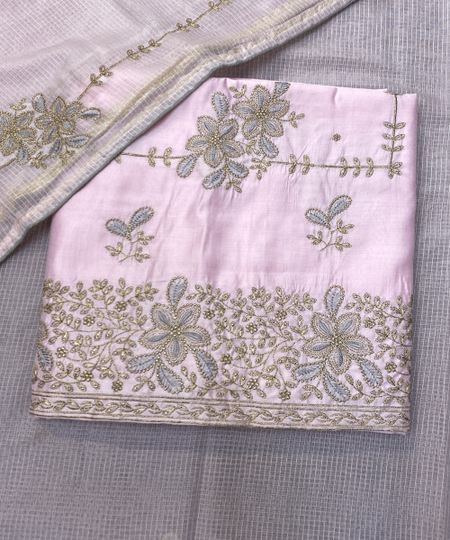 Light Pink Cotton Suit