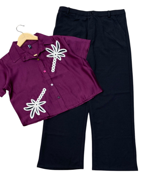 Top With Black Trouser  Combo
