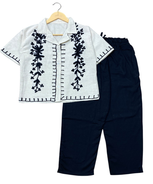 Off White Shirt With Trouser
