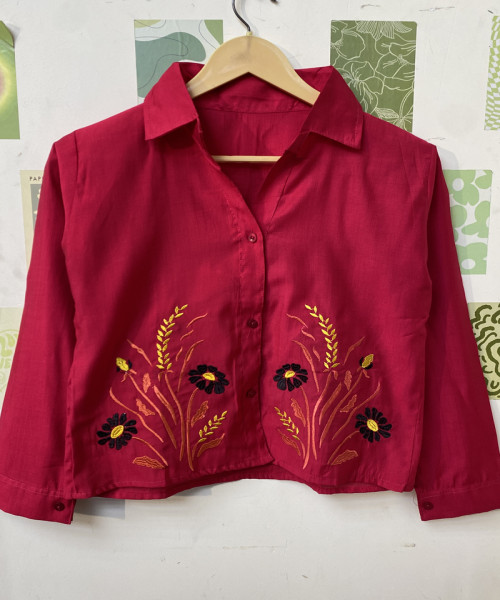 Pink Printed Shirt