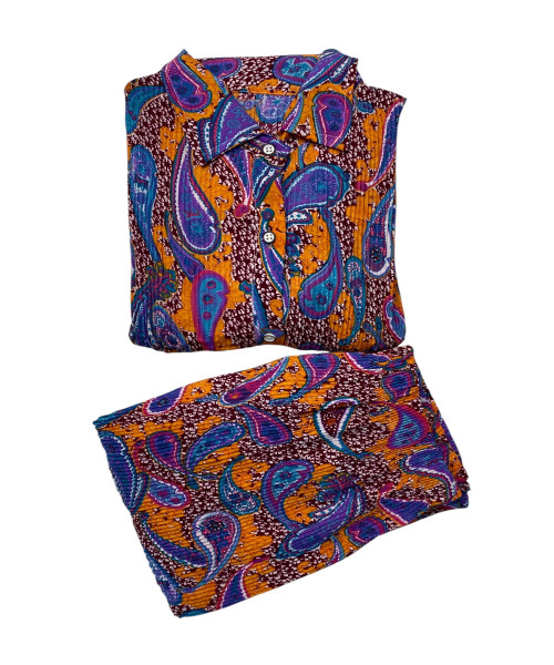 Blue Two Pc Co Ord Set
