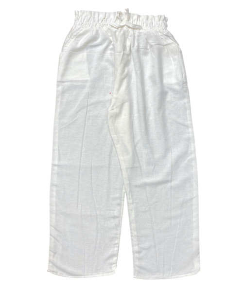 White Cotton Trouser For Women