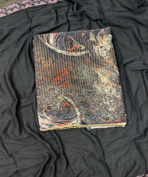 Dark Gary Printed Suit